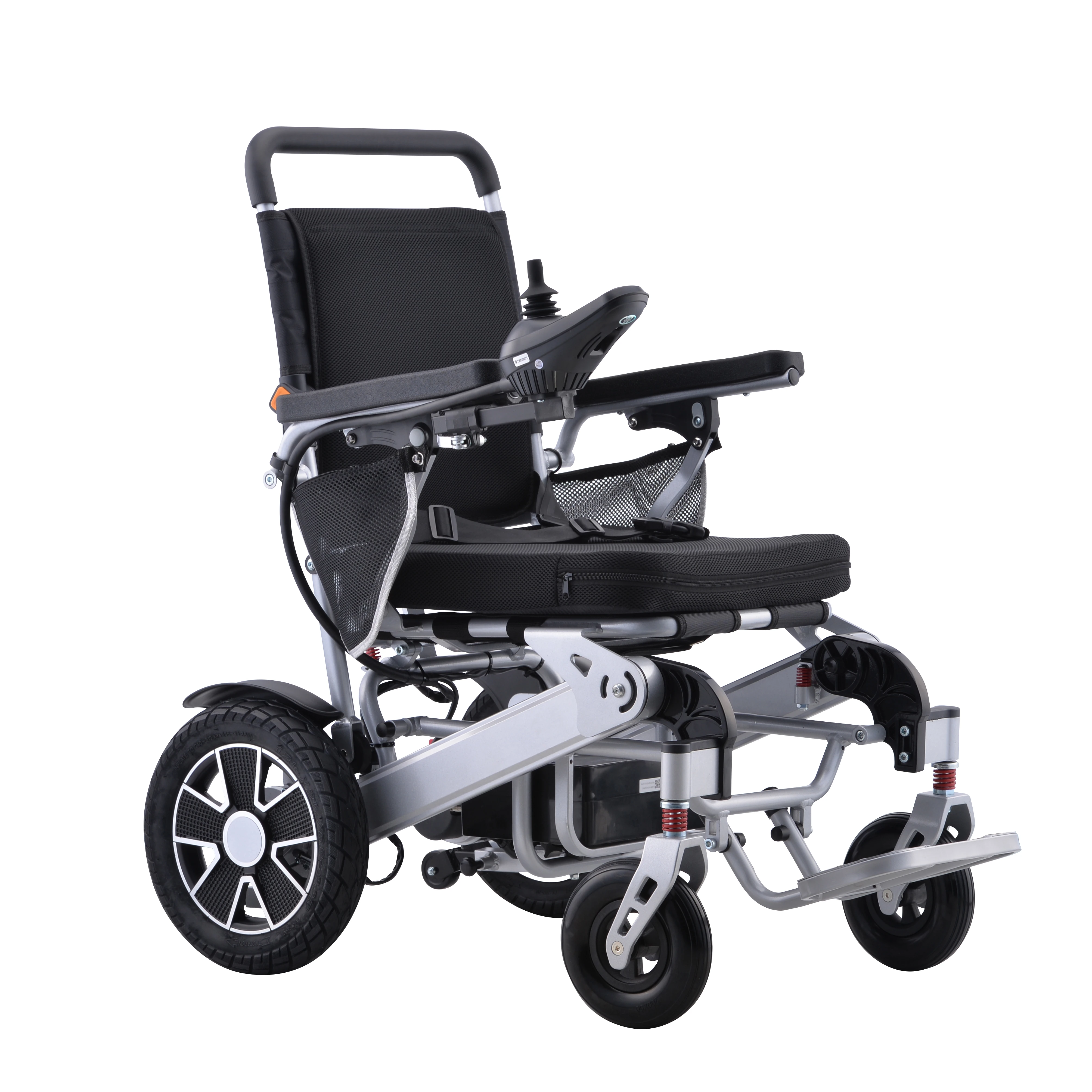 Hot selling fully automatic folding reclining portable light elderly use remote control electric wheelchair