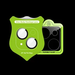 New One-Body Hawkeye Lens Film Eagle Eye Camera Lens Tempered Glass Protector for iPhone 14 Pro