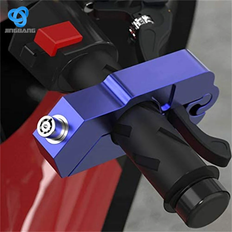 low price adjustable brake colored motorcycle disc brake lock handlebar lock dual brake lever bicycle motorcycle lock handlebar
