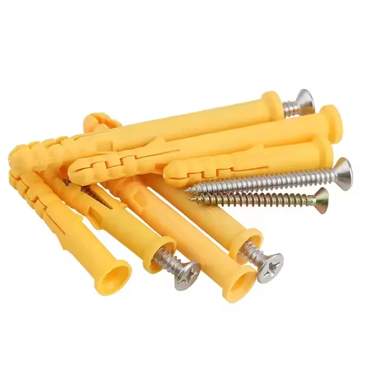 Manufacturer direct selling plastic expansion anchor bolt small yellow croaker expansion pipe M6-M12
