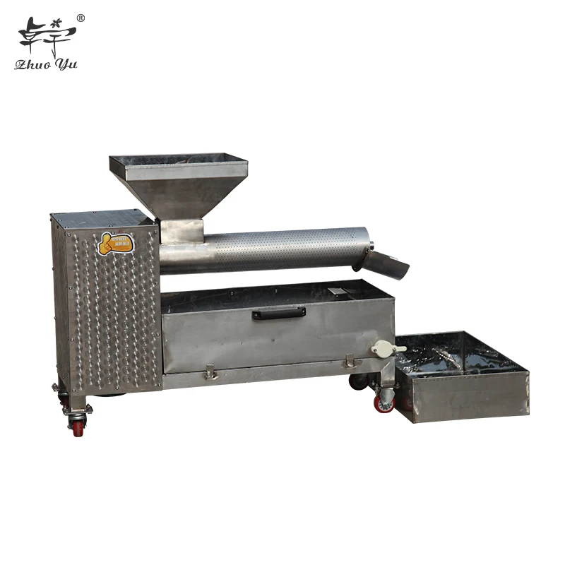 Automatic Beeswax Separator Screw type Honey Extruding Machine Electric Wax Press machine Beekeeping equipment