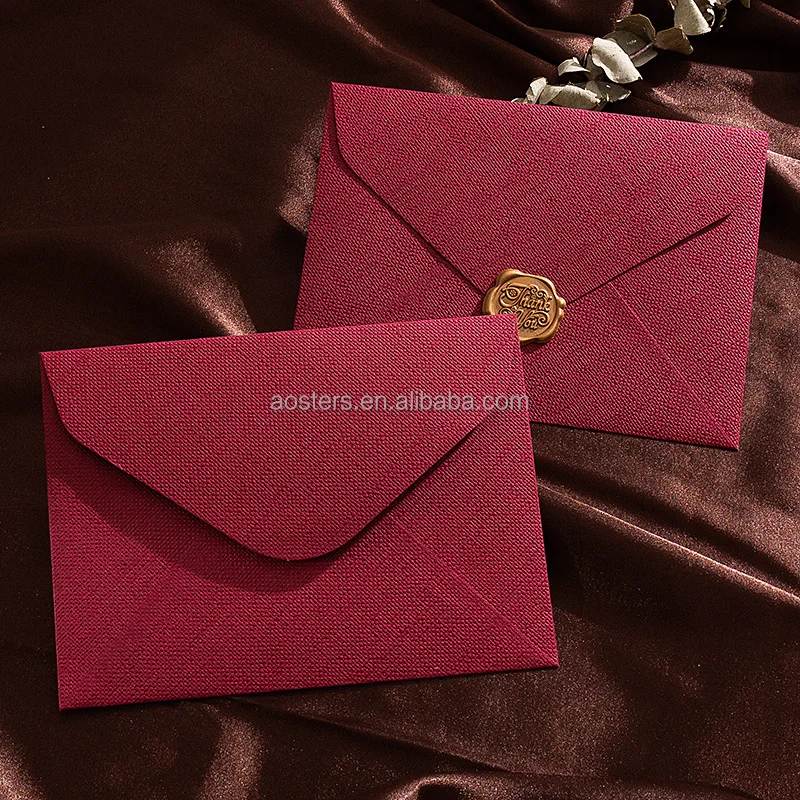 High quality custom wedding cards invitation blank greeting cards gift card envelope