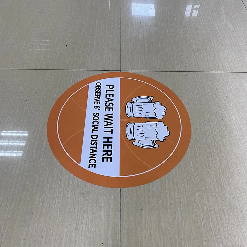 Custom Anti slip floor sticker vinyl adhesive floor decal waterproof removable sticker floor graphic decal