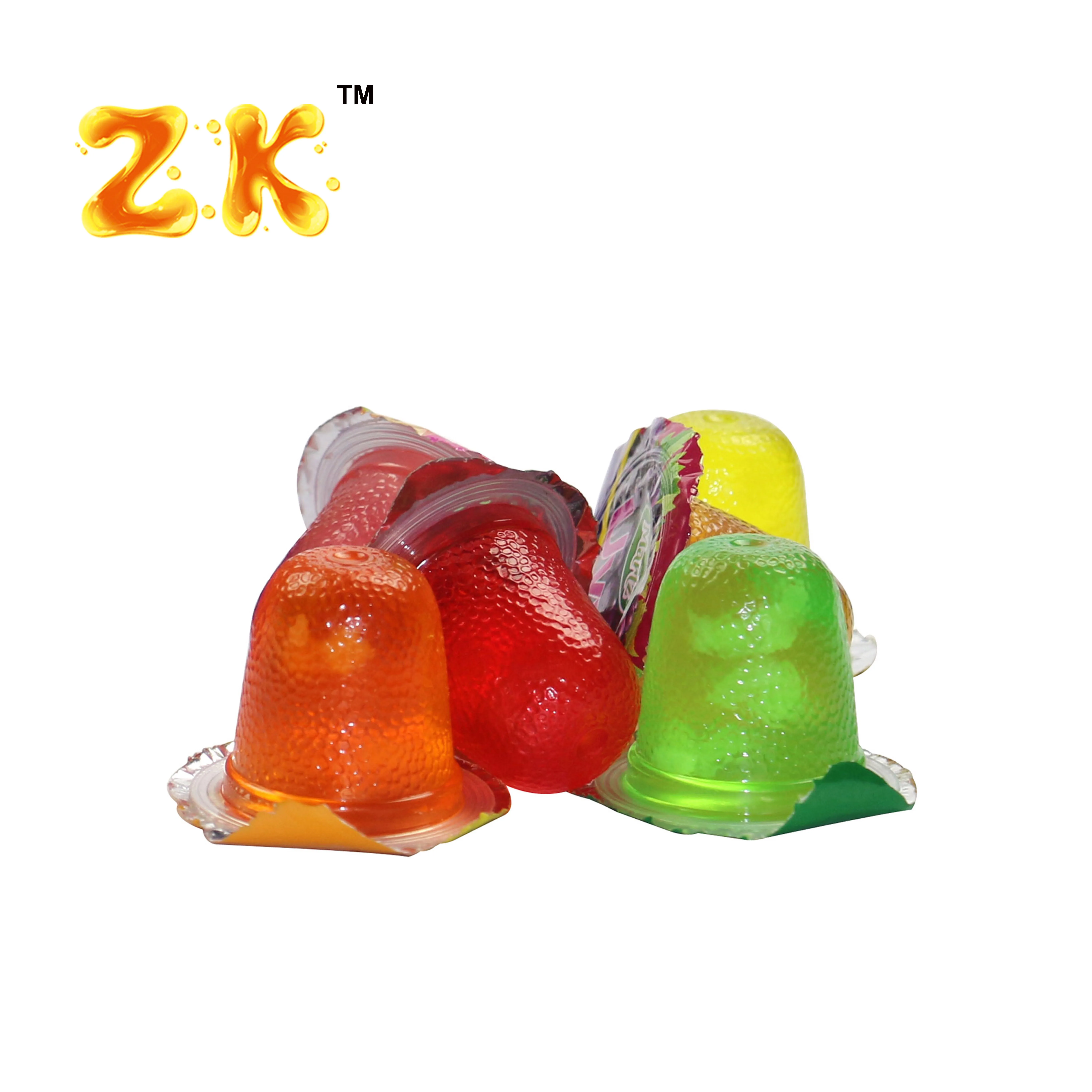 New Item in round Jars fruit Gelatina Jello