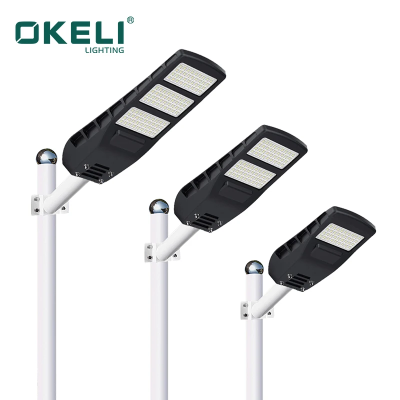 OKELI High Quality ABS 60w 120w 180w Outdoor Waterproof IP65 60w 120w 180w Solar Led Street Light