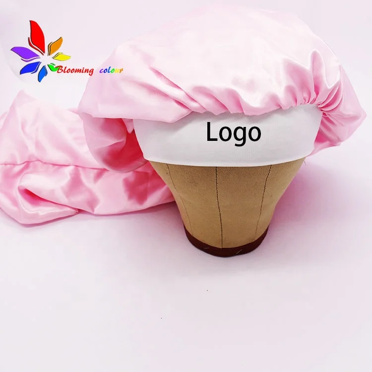 Factory price high quality satin bonnet with custom logo