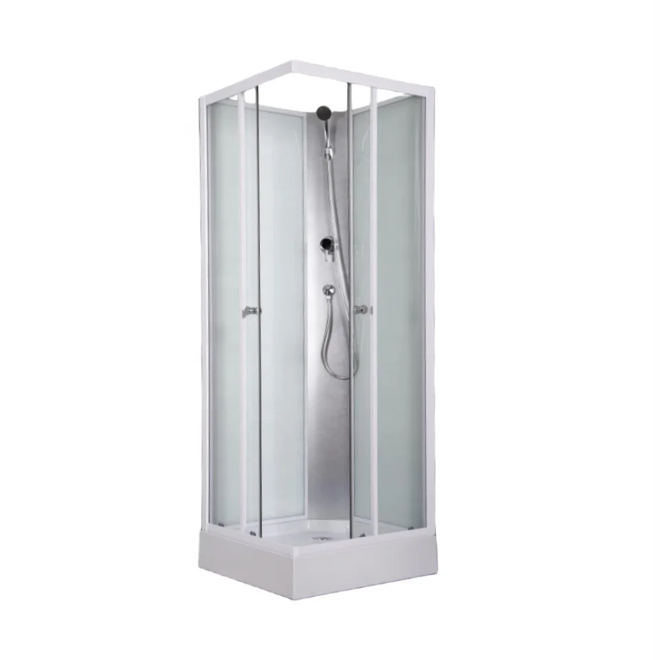 Заводская розетка 700x700x2000 мм душевая кабина небольшая в комплекте для маленькой ванной комнаты