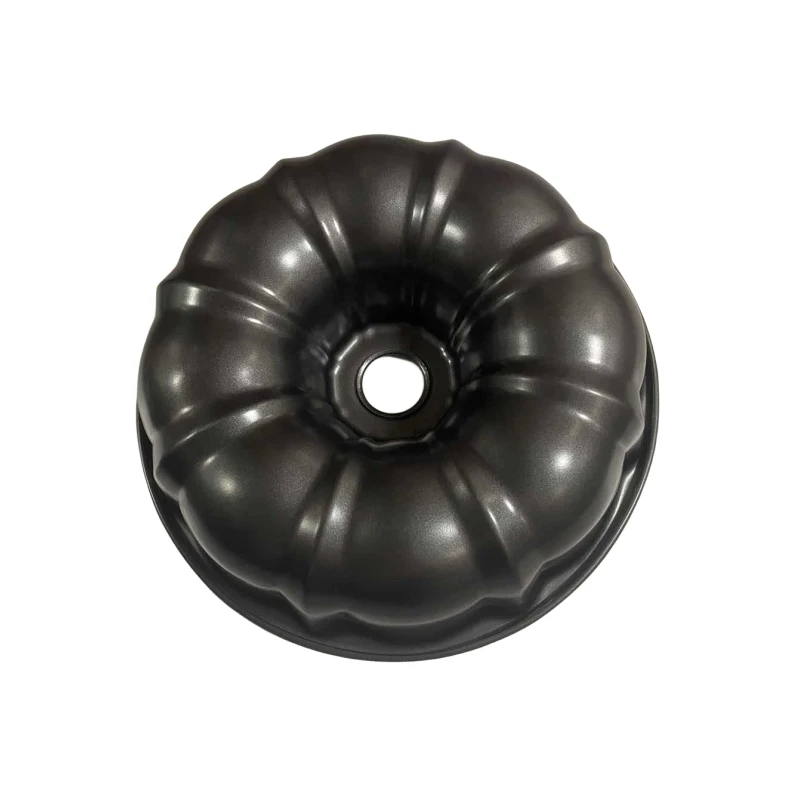 Wholesaler Premium Non-Stick 9.6 inch Fluted Tube Pan Carbon Steel Bundt Cake Pan Tube Pan Baking Mold for Buntelet