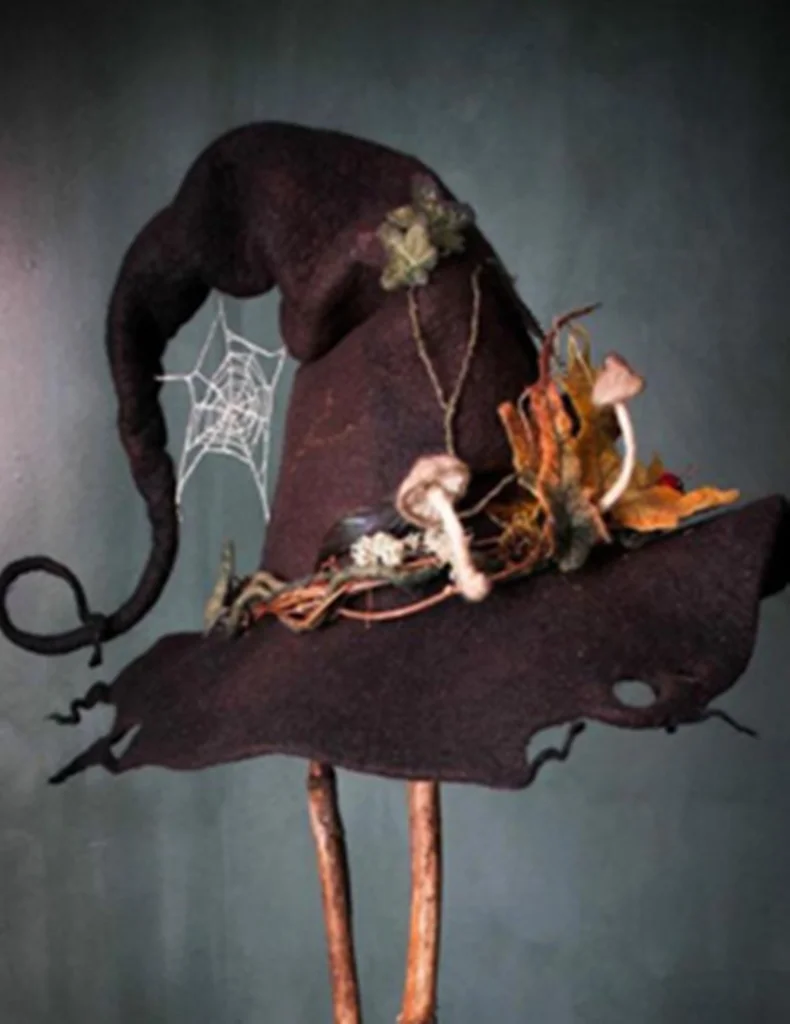 
Fashion Charming Felt Flower Design Headband Decorations Party Hats custom Decorative Crochet Party Witch Halloween caps Hat 