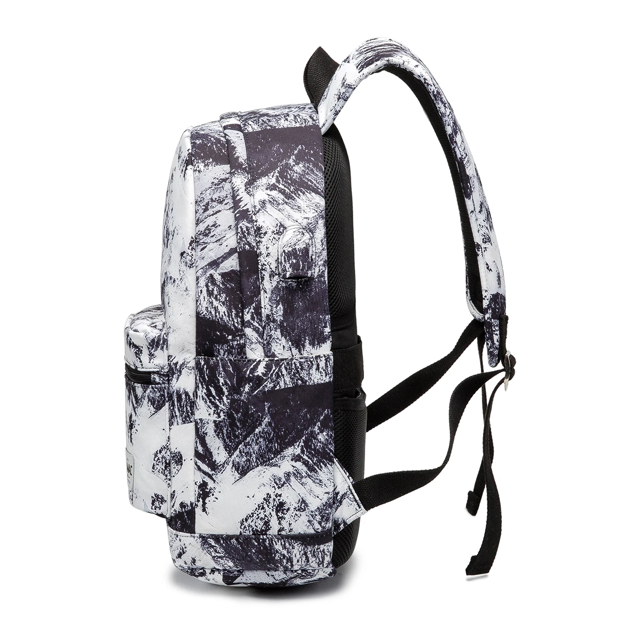 Kinmac Snowy Mountain Waterproof Laptop Backpack with Massage Cushion Straps and USB Charging Port for Laptop Up to 15.6 Inch