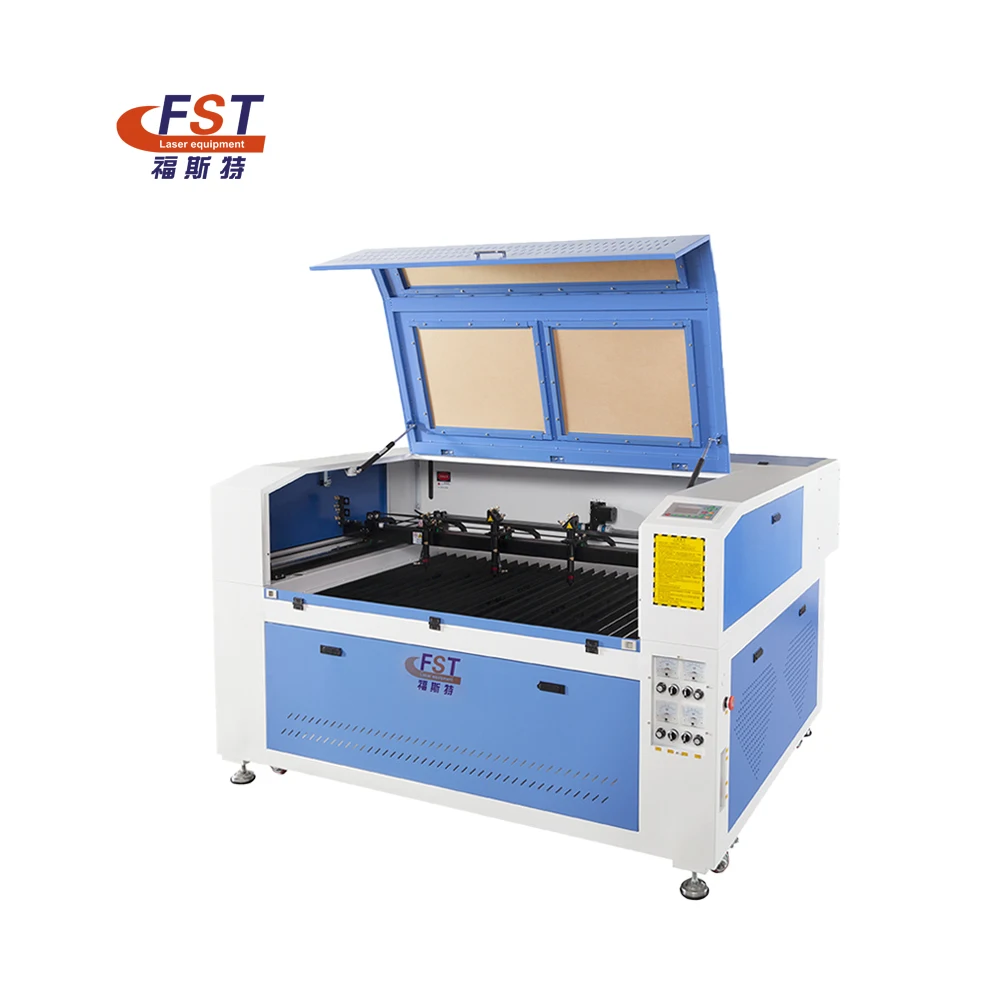 FST 1390 150w 130w 100w 80w 60w  co2 laser engraving machine  low cost plastic laser mat board cutting machine