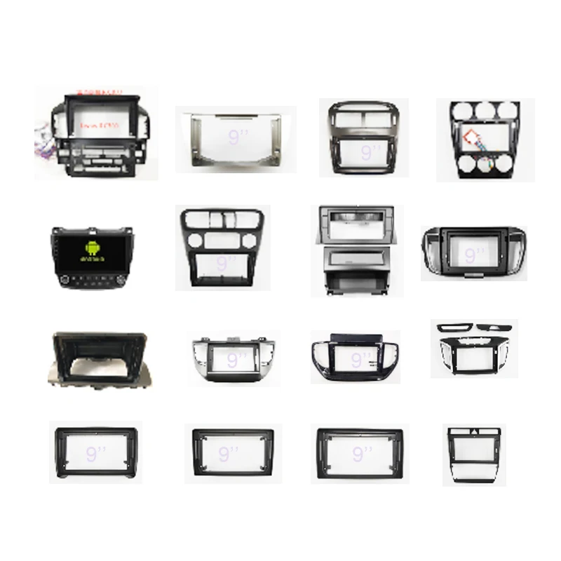 For toyota estima previa 10 inch fascia car plate radio Plate Frame Honda accord jazz 2006 Android car multimedia plate frame