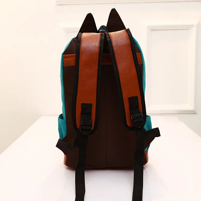 Hot Fashion Design Casual Women Cat Ears School bags PU Multifunctional Backpack For Teenage Girls Cute Students Rucksack