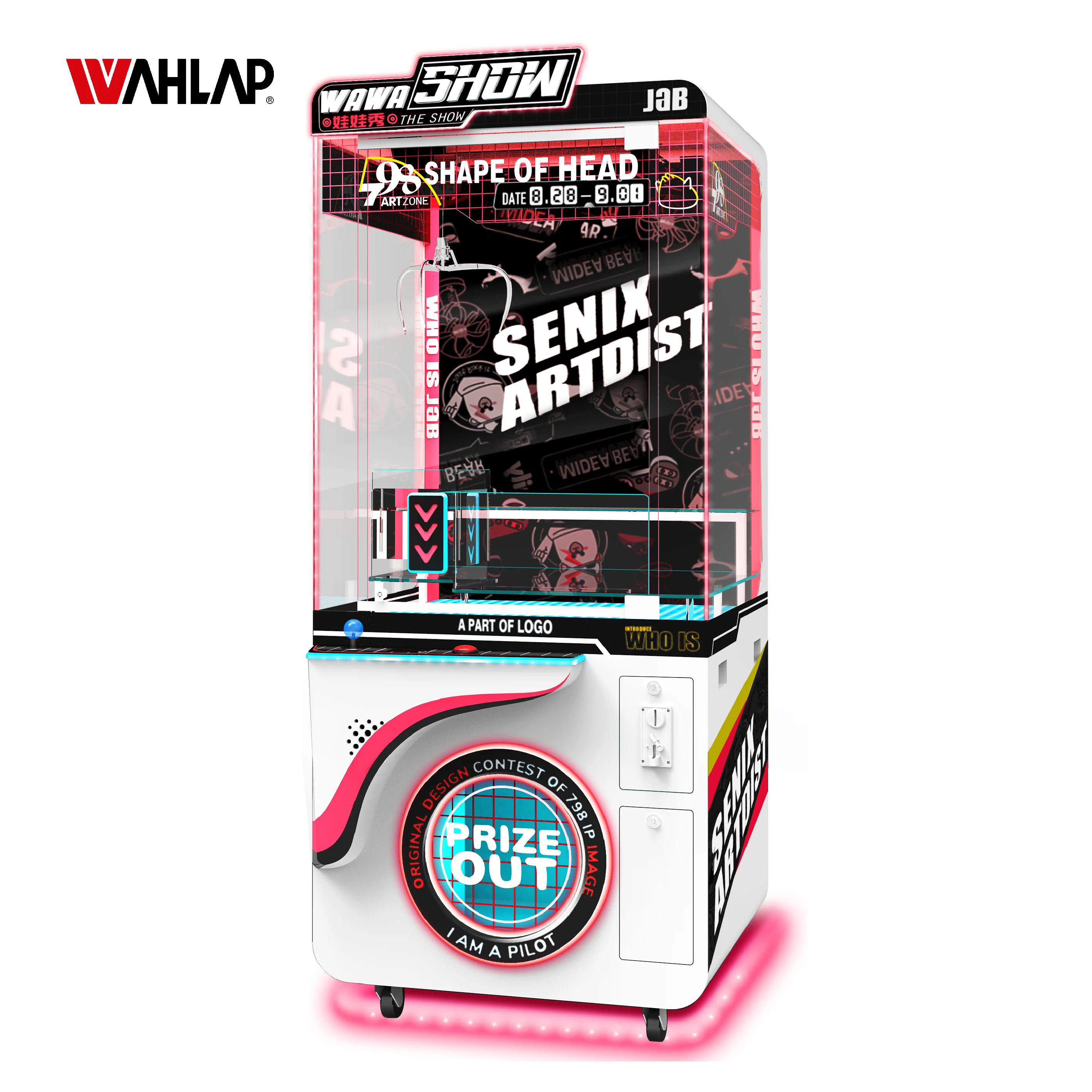 Wahlap hot sale high quality toy crane machine claw crane machine coin pusher machine