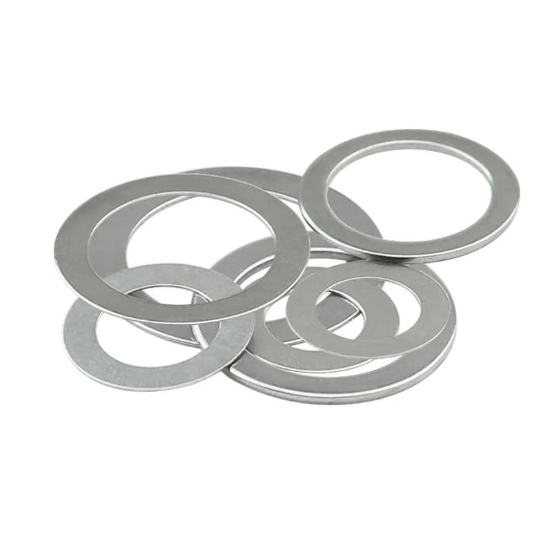 Factory Customized spring steel shim flat washer SS304 stainless steel shim ring thin shim washer