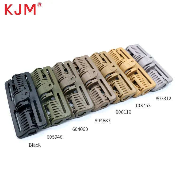 Tactical Accessories Manufacturer Black Molle Clip Tactical Quick Release Buckle Pom Plastic Buckles for Tactical Vest