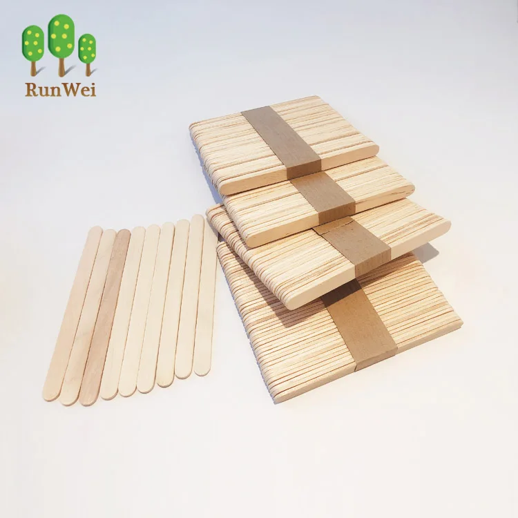 Wholesale wooden popsicle stick/ wooden icecream stick