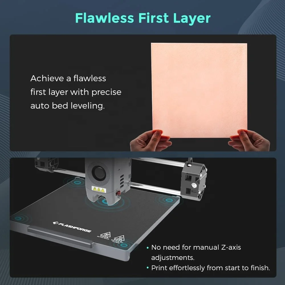 Flashforge Adventurer 5M Pro Wifi Connection Print Size 220*220*220mm High Speed 600MM/S Fast FDM 3D Printer