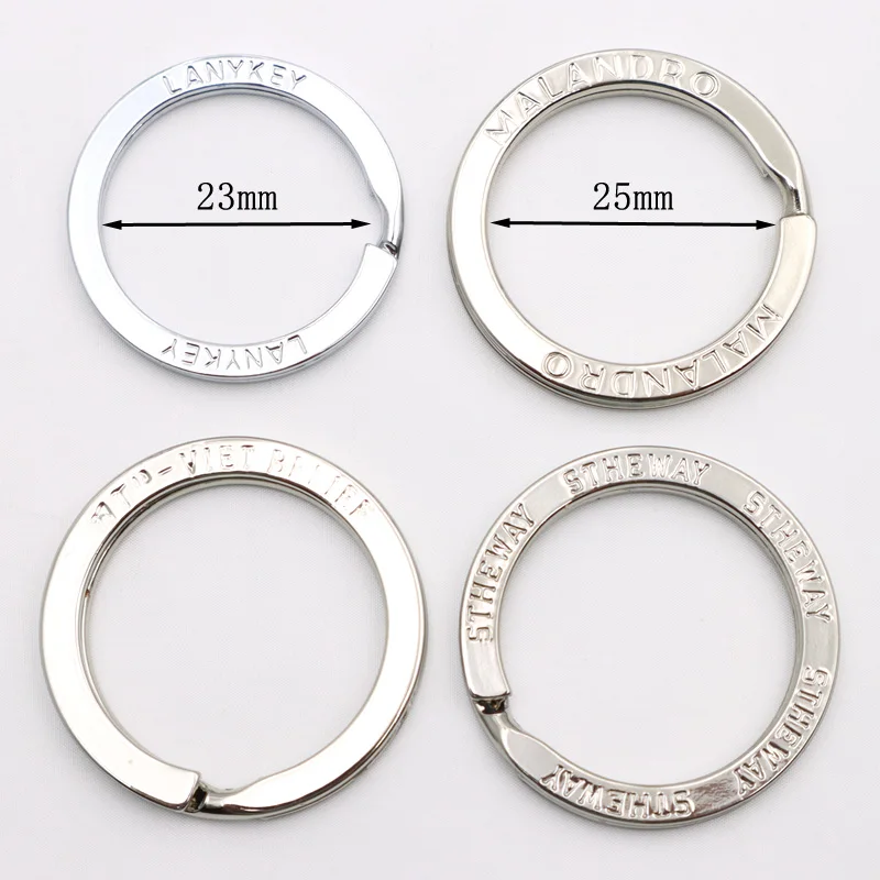 logo key ring hardware metal engraved wholesale engraved custom key rings with logo