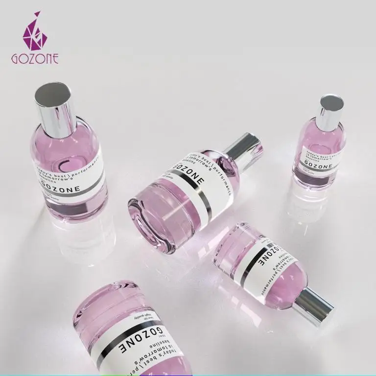 Wholesale Perfume Making Supplies High Quality Ome Factory 50Ml Round Glass Clear  Perfume Bottles