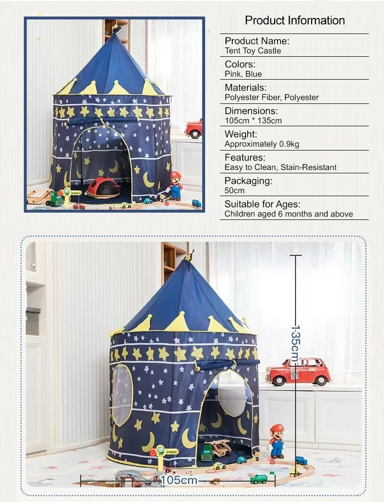 Wholesale Indoor Outdoor kids Play Children Pop Up Play  toy Tents  and custom tent