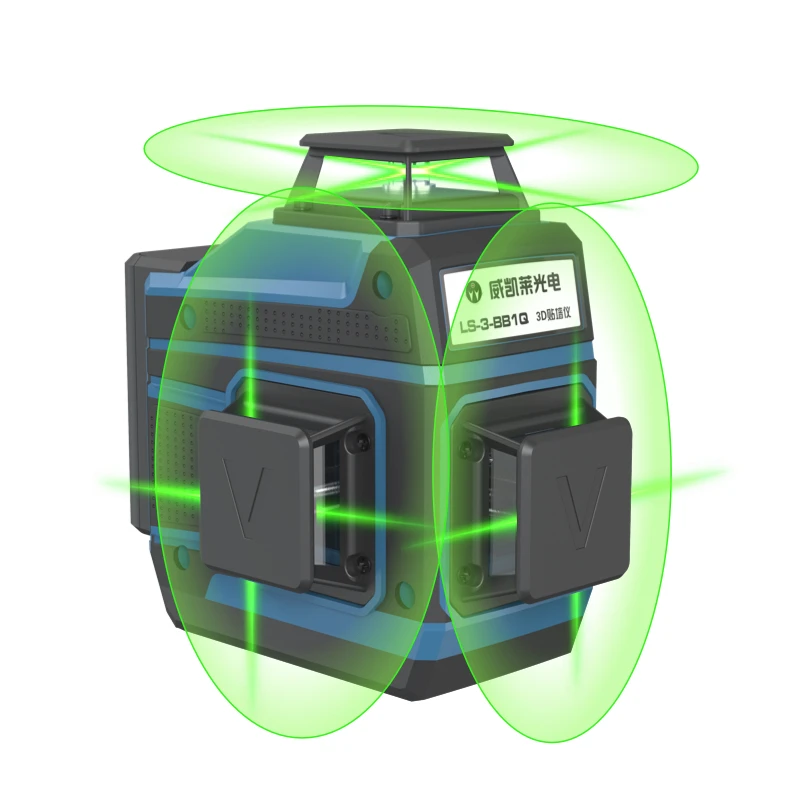 
12 lines 3D green beam floor self leveling multi machine spirit laser level 