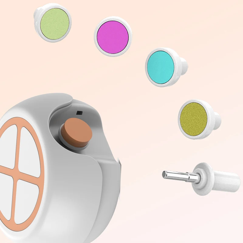 Baby Nail Clippers with 6 Grinding Heads and LED Light for Newborn