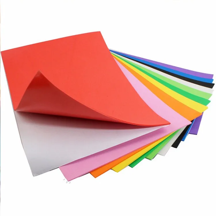 Self Adhesive Eva Foam Sheets Sticker 2 MM Thick Assorted Colors For Scrapbooking DIY Art Party Children Craft Activities