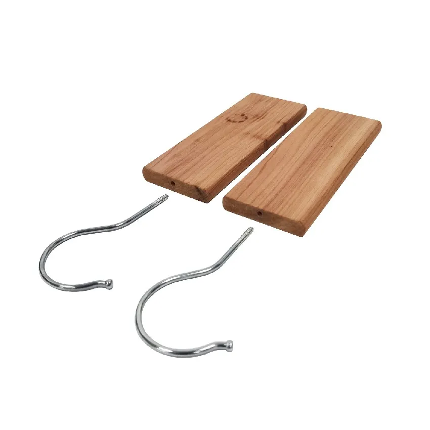 2 PCS 13cm  100% natural aromatic red wood cedar block anti-moth repellent cedar hang ups for closet