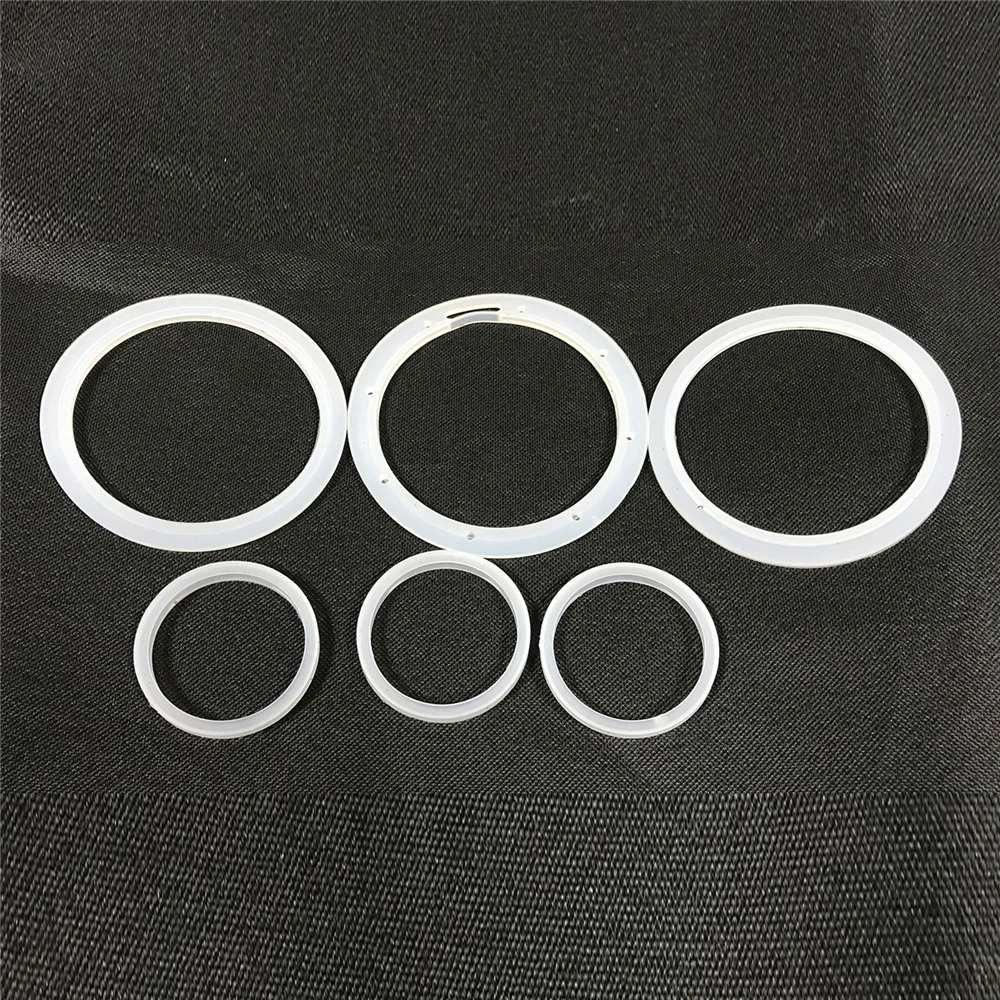 high temperature resistant  medical grade 5mm transparent clear rubber silicone o-rings