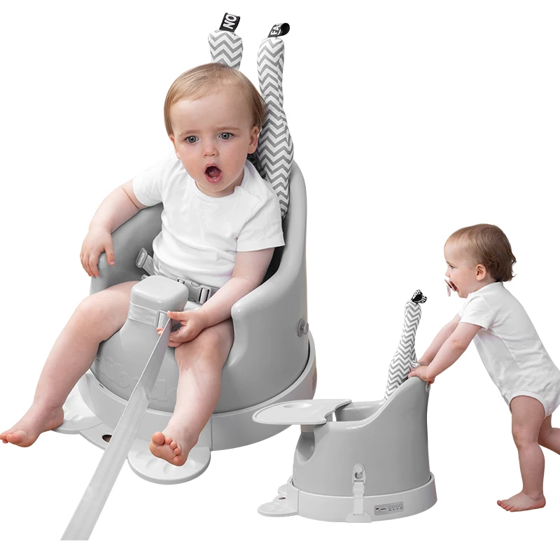Upseat Baby Floor Seat Booster Chair for Sitting Up with Removable Tray for Meals and Playtime