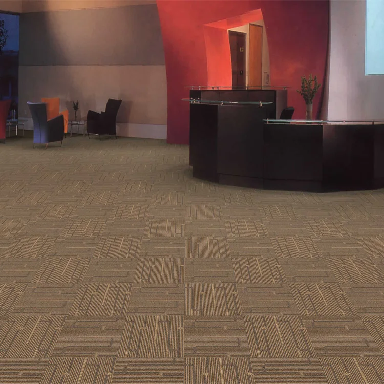 Xnuoao Wholesale PP carpets tile Improved Bitumen backing machine made carpet tiles business commercial office square carpet