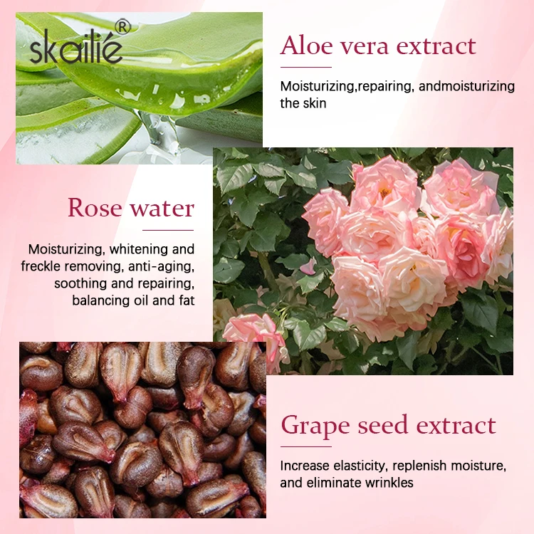 Private Label Korean Moisturizing Skin Care Skincare Natural Organic Pure Rose Water Facial Mist Face Toner Spray For Face