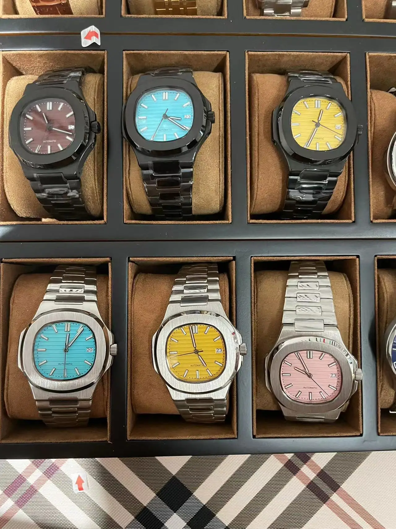 OEM ODM Stainless Steel designer Watches With Calendar Luxury Watch automatic watch Clock Custom Logo