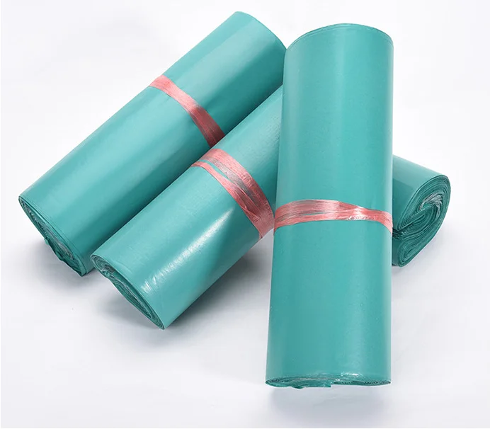 Wholesale custom printed express courier teal green bags shipping package envelope poly mailer