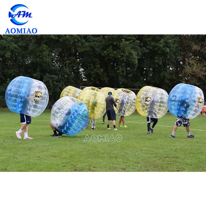 Hot sale red and blue 1.5 m PVC/TPU inflatable ball suit Hamster Ball  human bumper bubble ball