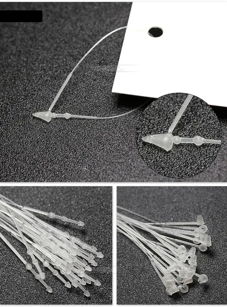 
Security Loop Plastic Tag Ties Fastener Cheap Garment Plastic Lock White Seal Tag 