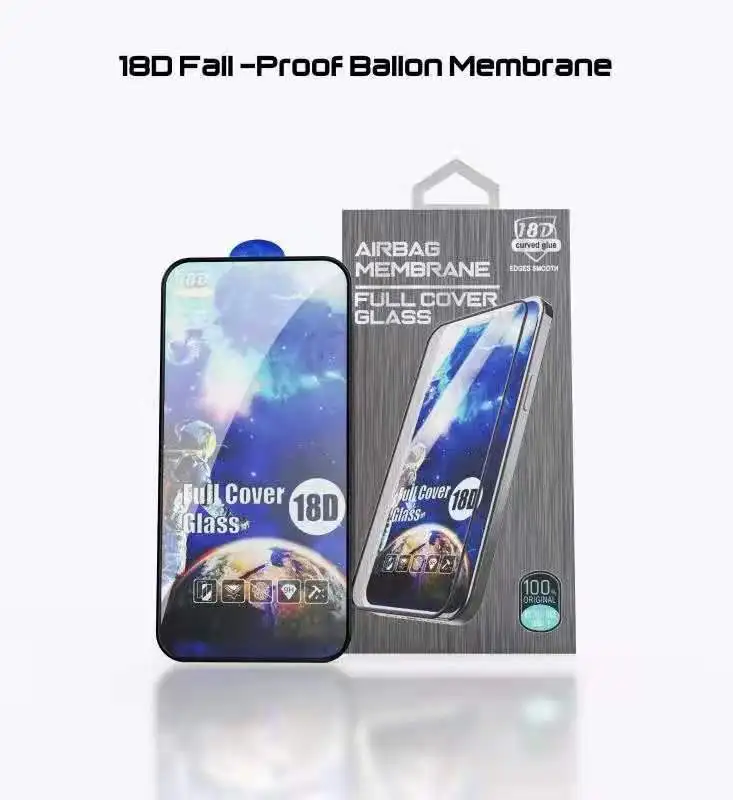Silk Printing Full Glue 18D Tempered Glass Screen Protector 21D 18D Glass For iPhone 13,13Pro,13Pro Max for iPhone 12 Pro MAX,12