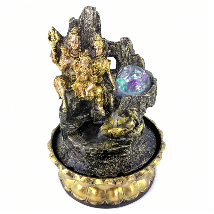 Дзен медитация домашний фэн-шуй Декор индуийский Бог водопад Shiva Ganesha водяной