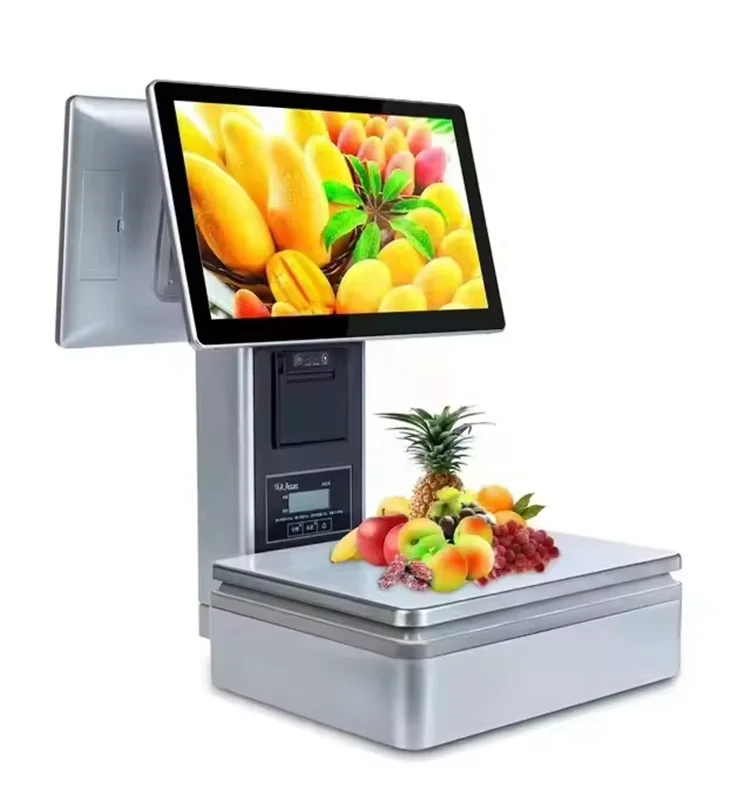 WUXIN Hot sale All-in-one Cashier Machine of fitness scales ai Scale Weighing Scale Pos
