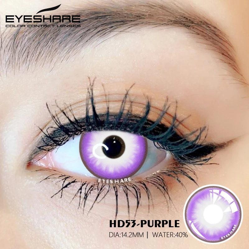 EYESHARE Comfortable Hidrocor Color Contacts Circle Color Eye Contact Lenses Wholesale Yearly Cosplay Colored Contact Lenses