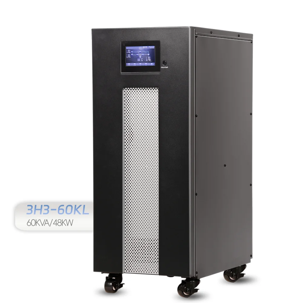 60kva 48kw UPS принимает высокочастотную структуру двойного преобразования выходного изолирующего трансформатора