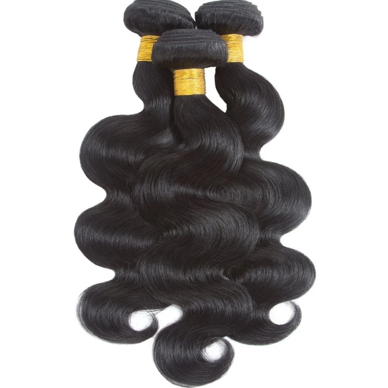 Бразильские натуральные волосы Li & queen, три пучка с застежкой, 10 А, волнистые волосы, волнистые натуральные волосы без повреждений