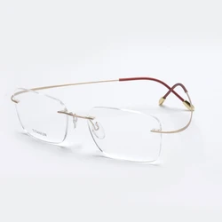 new model rimless eyewear memory titanium opticals frame men wholesale optical eyeglasses spectacle myopia frames