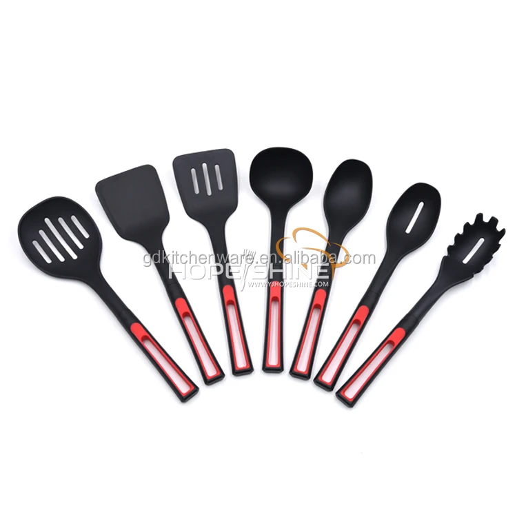 
factory price manufacturer 11 pcs household cooking set nylon kitchen accessories 