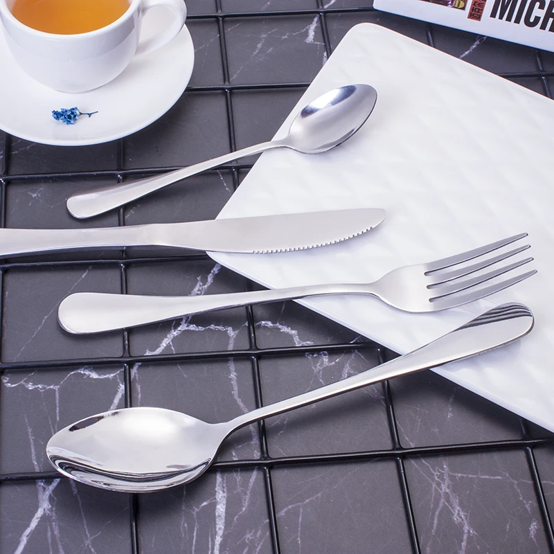 eco friendly 18/10 Stainless Steel Silver royal wedding cutlery set