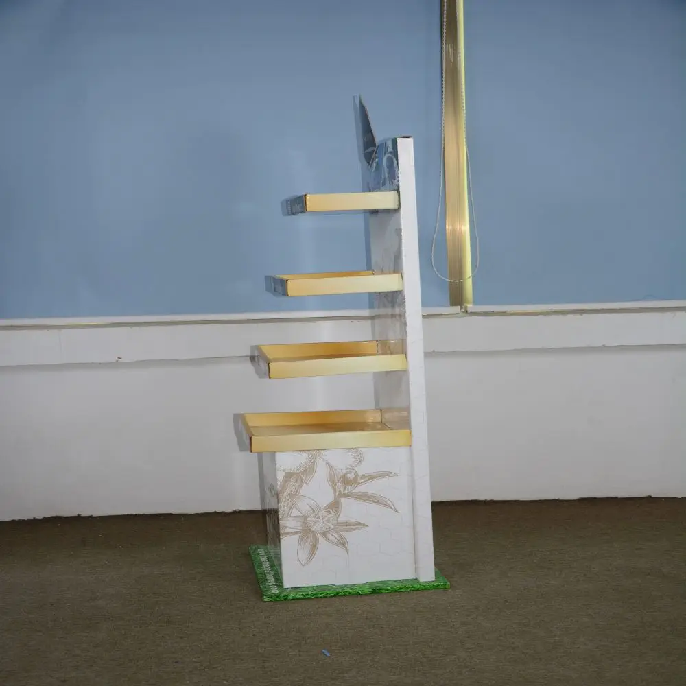 Custom Eco-friendly Cardboard Display For Light Paper Floor Display Stand For Retail At Supermarket