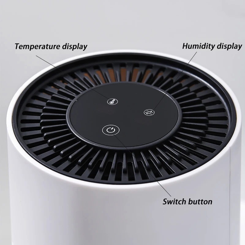 
Room Air Purifier with True Hepa Filter Air Cleaner Temperature and Humidity Display China for Home CAR USB Portable Outdoor Rv 