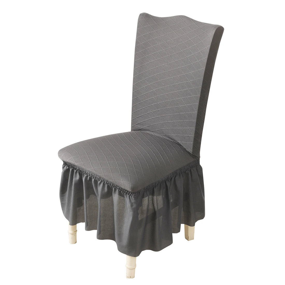 Wedding Dinner Decoration Solid Spandex Folding Chair Covers Banquet Event Chair Cover