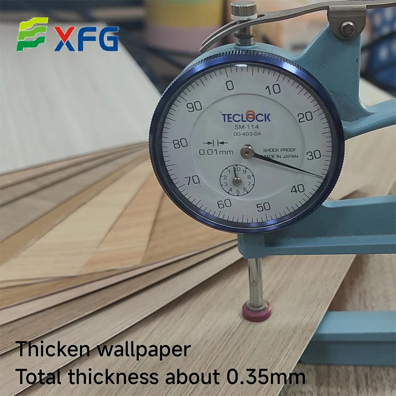 BSCI Pvc Stretch Ceiling Fresh-keeping Melamine Paper Pvc Foil Decorative Films Roll for Door/furniture/cabnet/school/hotel